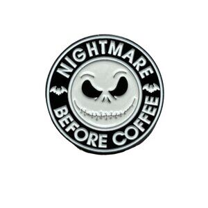 Jack Skellington Lapel Pin Nightmare Before Coffee Badge Brooch Accessories Pin